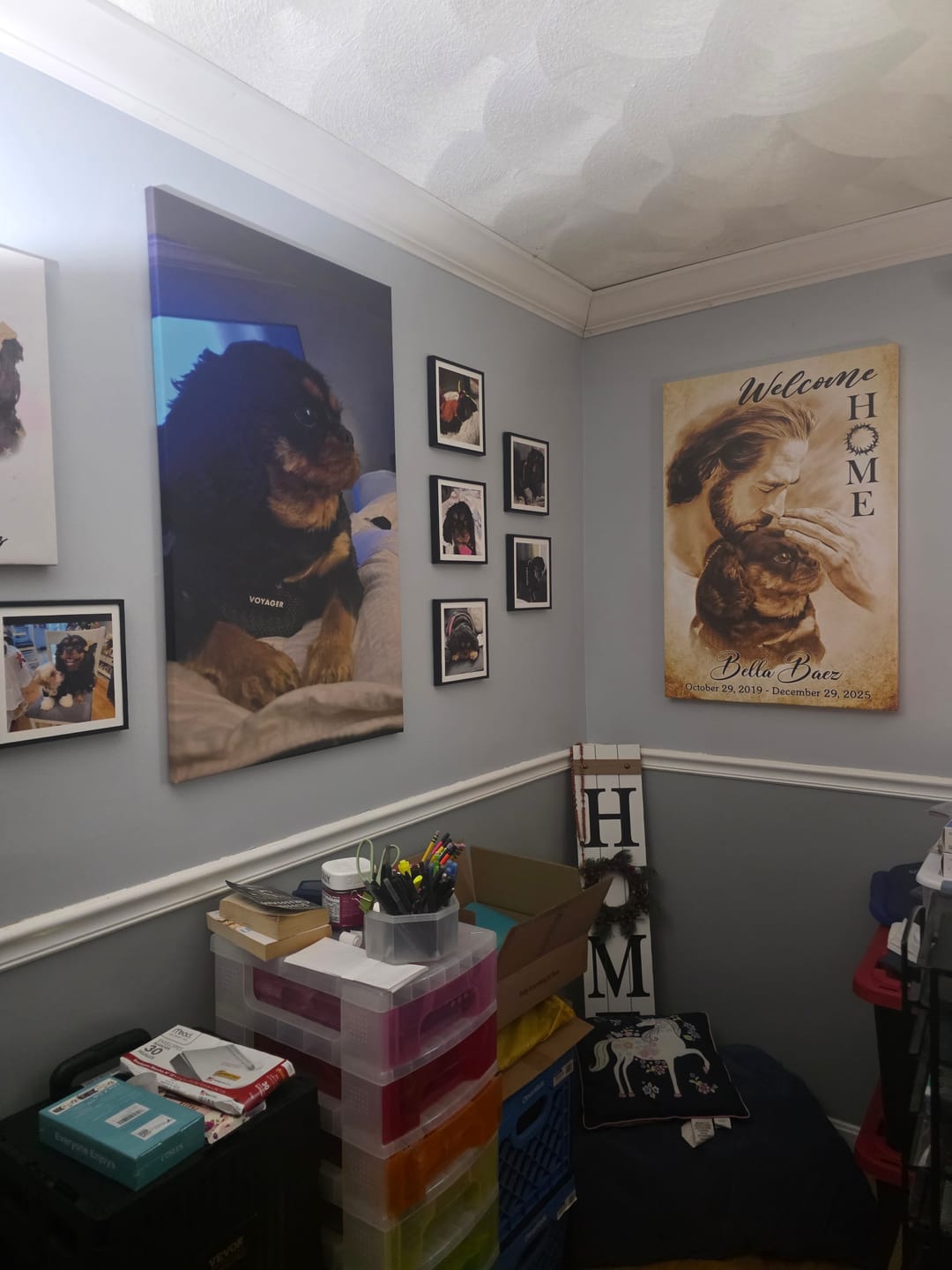 Customer photo review of Custom Canvas Prints, God Sympathy Gifts, Jesus Memorial Gift, Remembrance Gifts, Bereavement Gift, Welcome Home Jesus Canvas