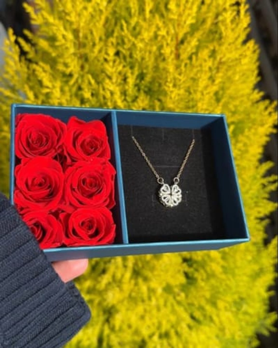 Customer photo review of Clover Necklace