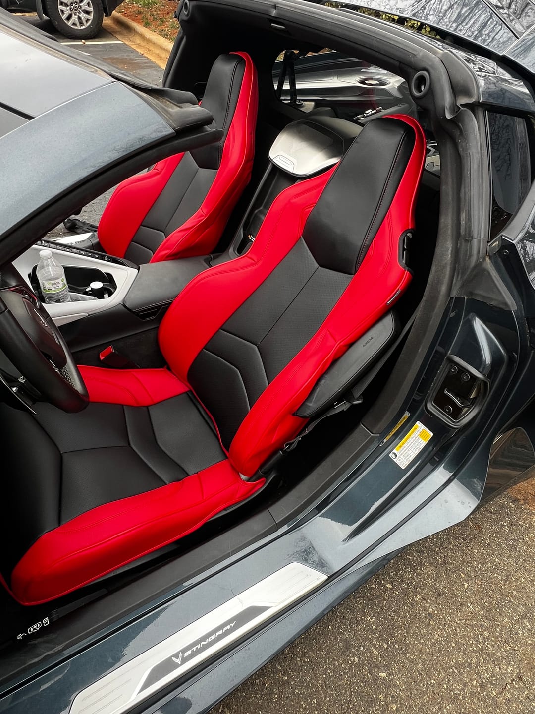 Customer photo review of Corvette C8 GT1 Custom Leather Seat Cover Kit
