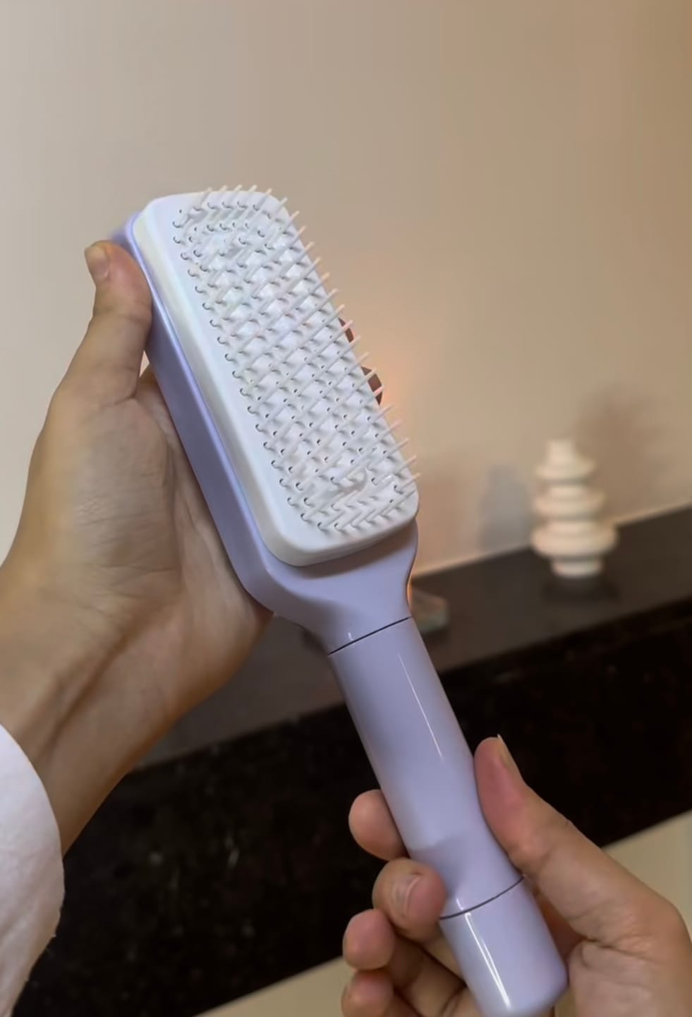 Customer photo review of Koko Self Cleaning Hair Brush