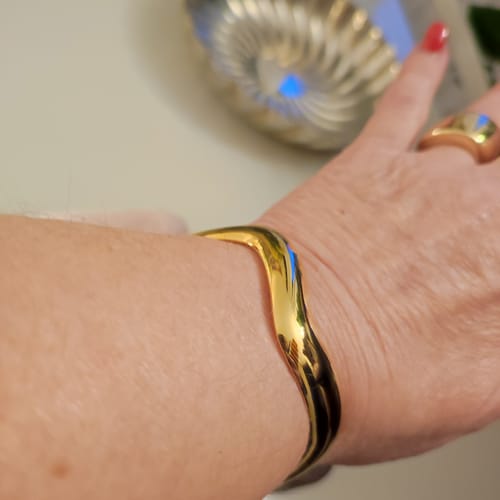 Customer photo review of Bracciale Bangle Zig Zag – Stile Unico e Moderno