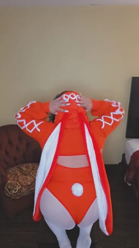 Customer photo review of Cosplay Christmas Floppy Bunny Jumpsuit KO118