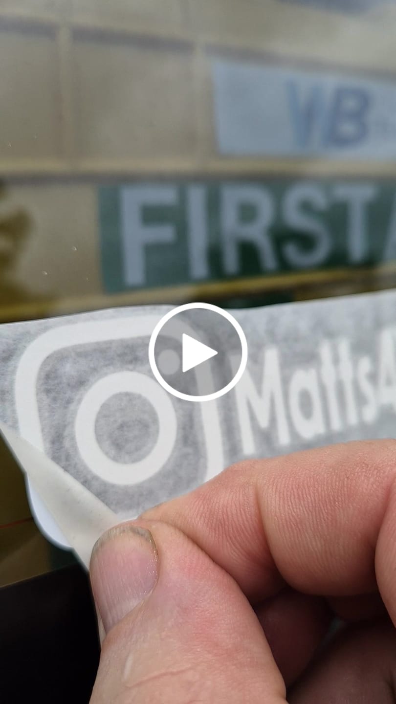 Customer video review of Custom Instagram Name Sticker