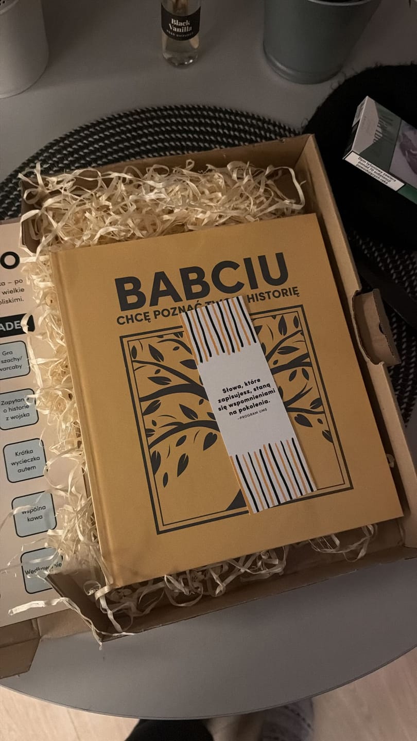 Customer photo review of BABCIU chcę poznać Twoją historię - Książka na Pokolenia