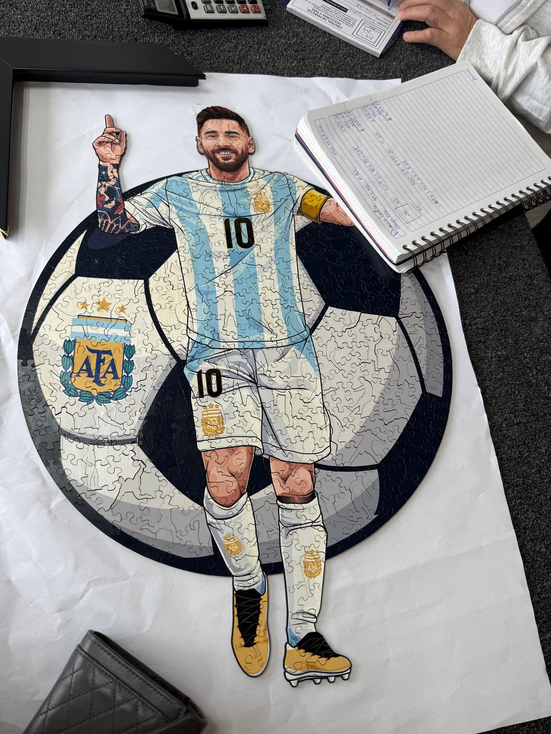 Customer photo review of Lionel Messi - Rompecabezas de Madera