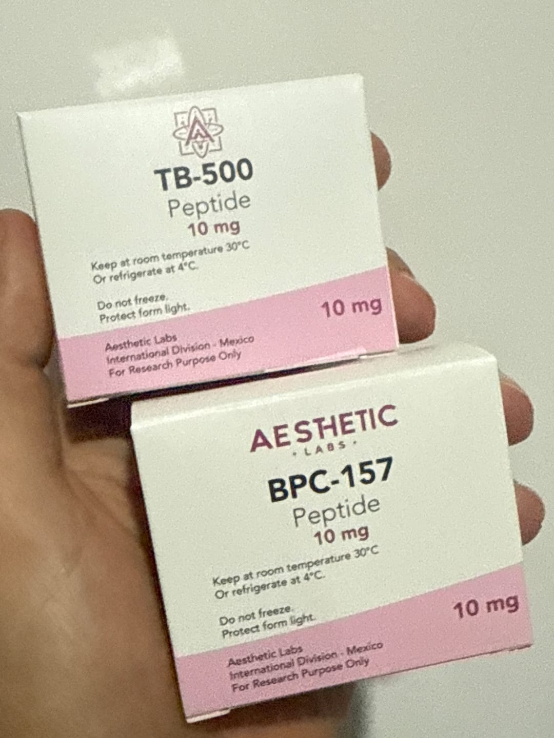 Customer photo review of Protocolo Peptido BPC-157 y TB-500 Aesthetic Labs Regeneracion Articular y De Tejidos
