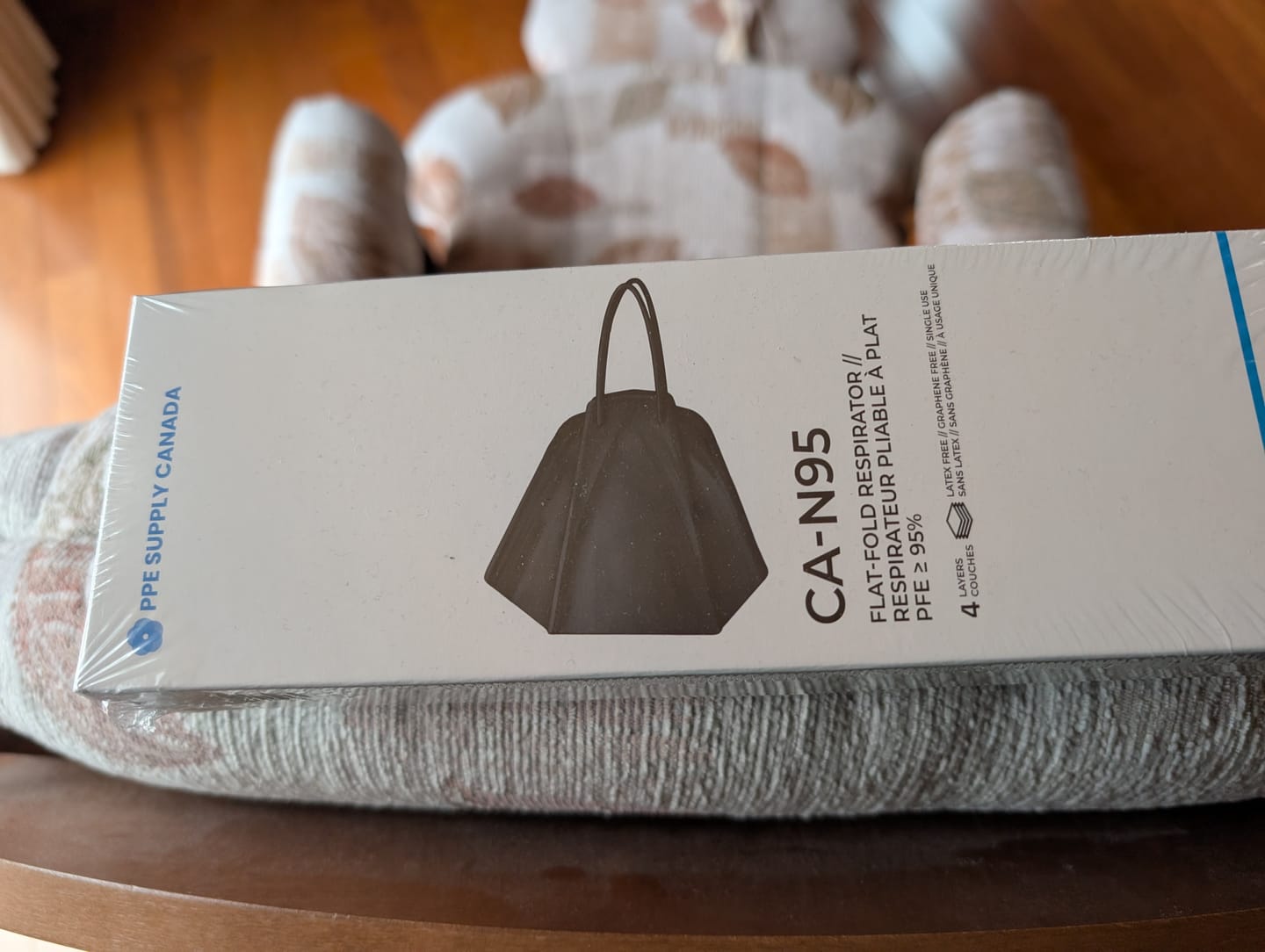 Customer photo review of N95 Respirator Face Mask Made in Canada (Regular)