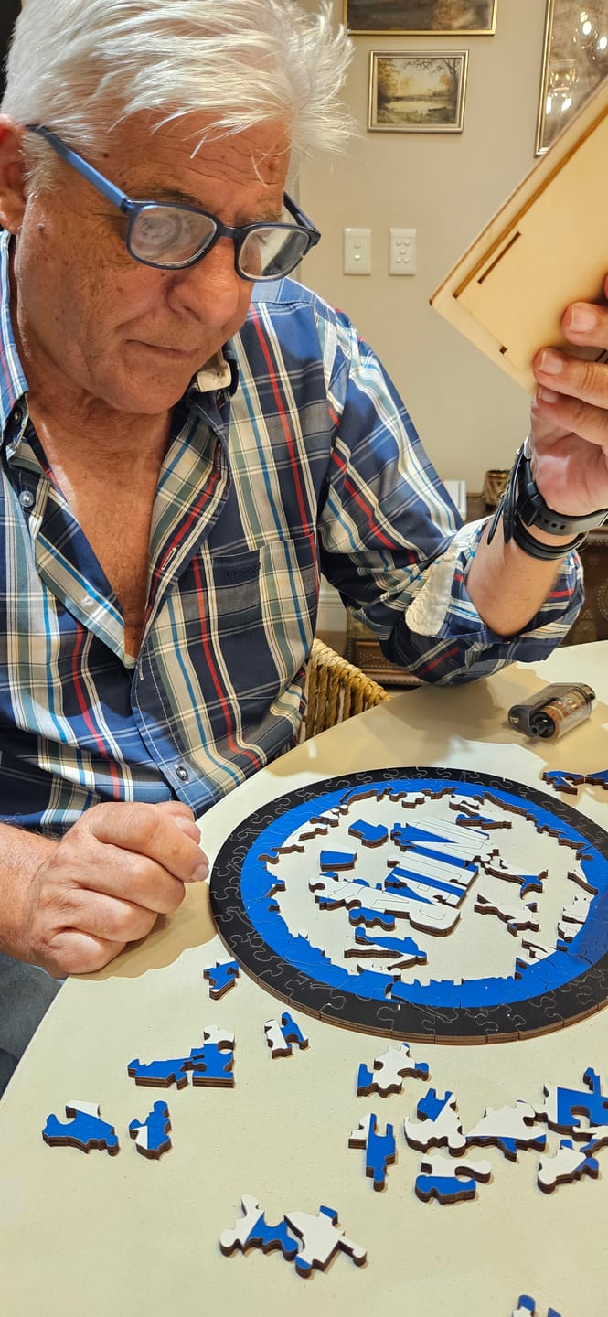 Customer photo review of FC Inter® Logo - Wooden Puzzle