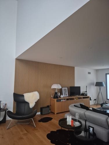 Customer photo review of Panneau acoustique en bois | Chêne Rustique | De première qualité