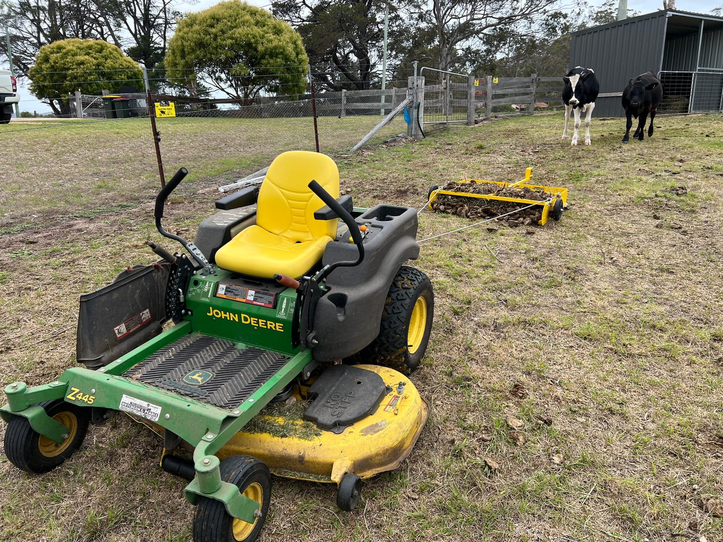 Customer photo review of Scoop'N'Tow Manure Scooper / Paddock Field Cleaner + Trailer