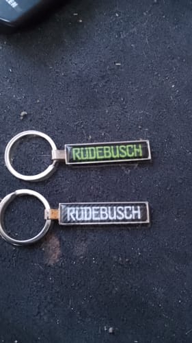 Customer photo review of Kennzeichen Schlüsselanhänger Mini Nummernschild Metall