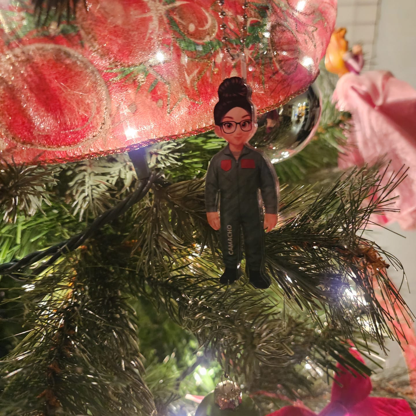 Customer photo review of Military Action Figure - Personalized Acrylic Ornament