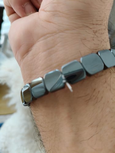 Customer photo review of Pulsera Hora Hematita