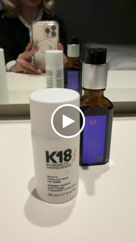 Customer video review of K18 Leave In Molecular Hair Repair Mask - 50ml Hair Treatment