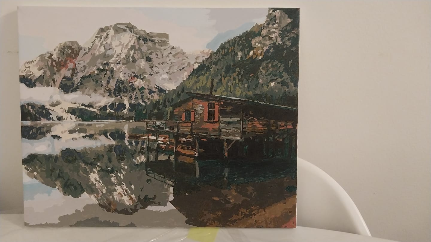 Customer photo review of Malen nach Zahlen - Pragser Wildsee in Dolomiten-Italien (Südtirol)