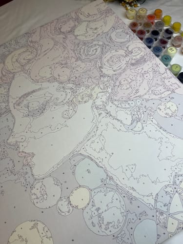 Customer photo review of Klimt-Inspired Woman Portrait XXXVI