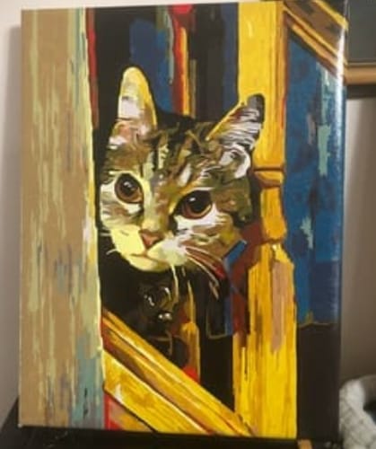 Customer photo review of Custom Pet Paint By Numbers