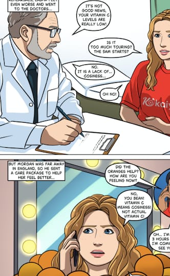 Customer photo review of Turn your story into a fully illustated custom comic book