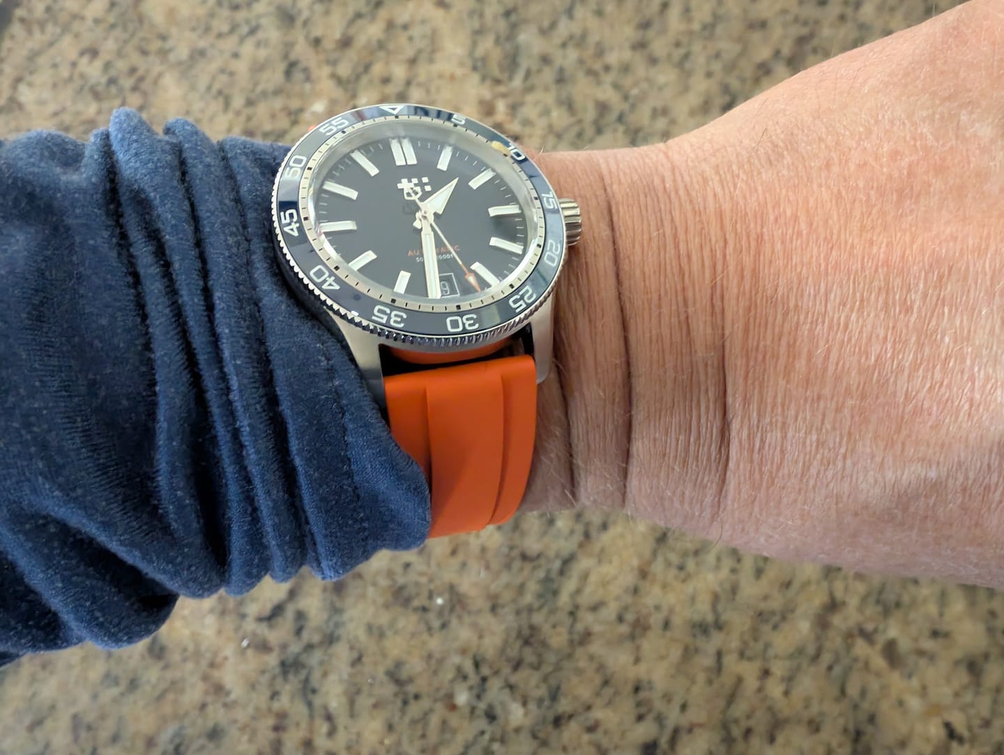 Customer photo review of Ridge Rubber - Orange