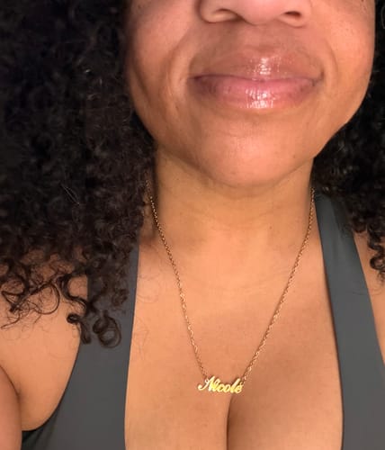 Customer photo review of Personalized Name Necklace