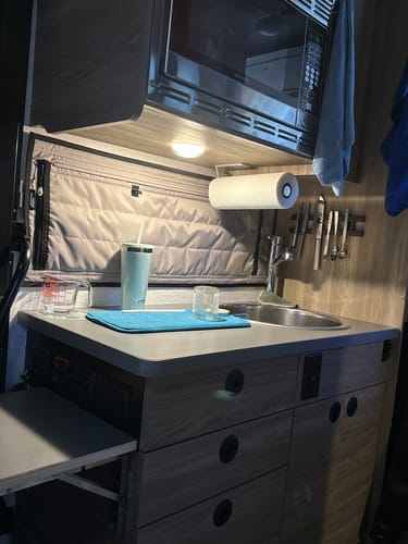 Customer photo review of Sprinter Ekko - FitRV Kitchen Shade
