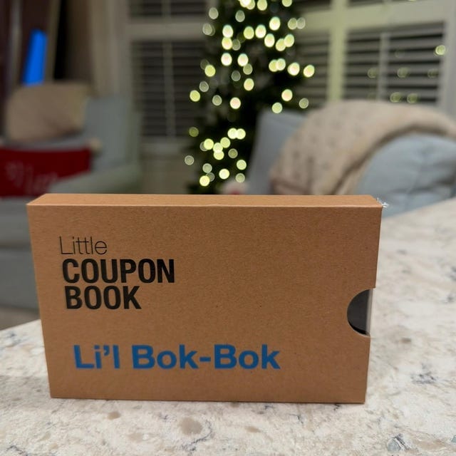 Customer photo review of Fully Customisable Coupon Book