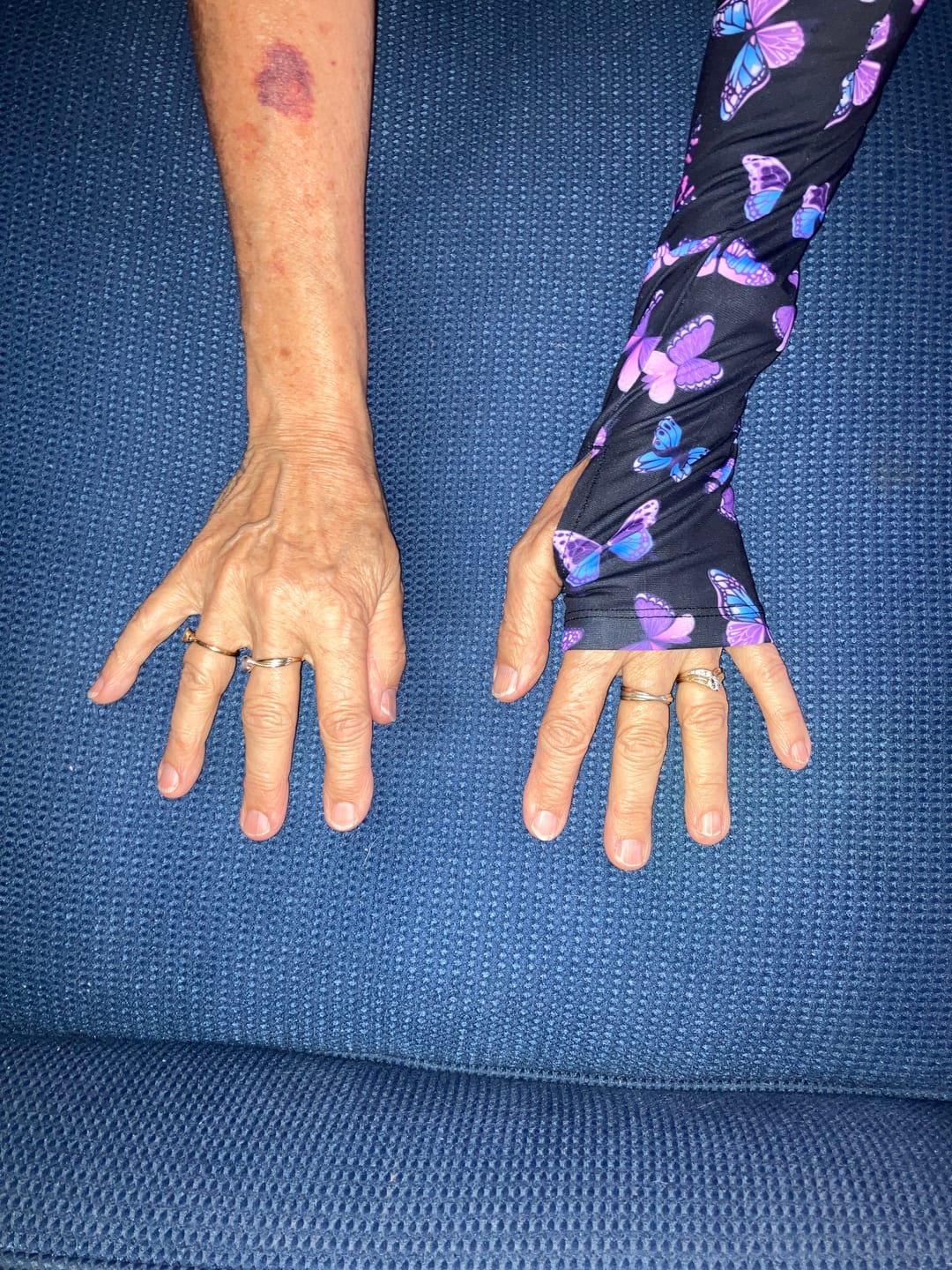Customer photo review of Gardening Protection Sleeves - Butterfly
