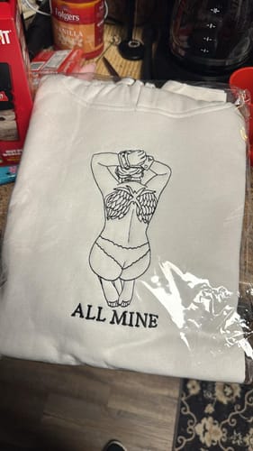 Customer photo review of Spicy Custom Embroidered Photo Hoodie