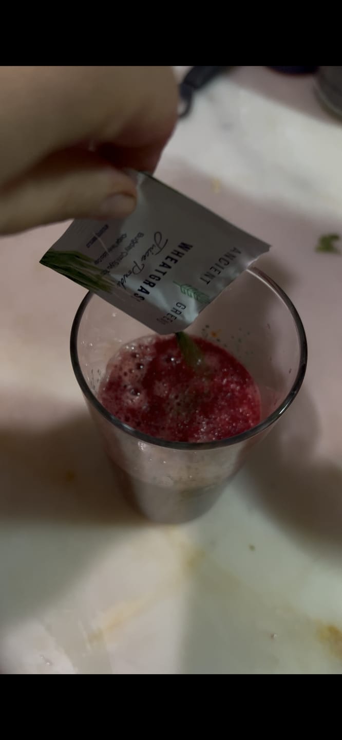 Customer photo review of Buğday Çimi Suyu Tozu