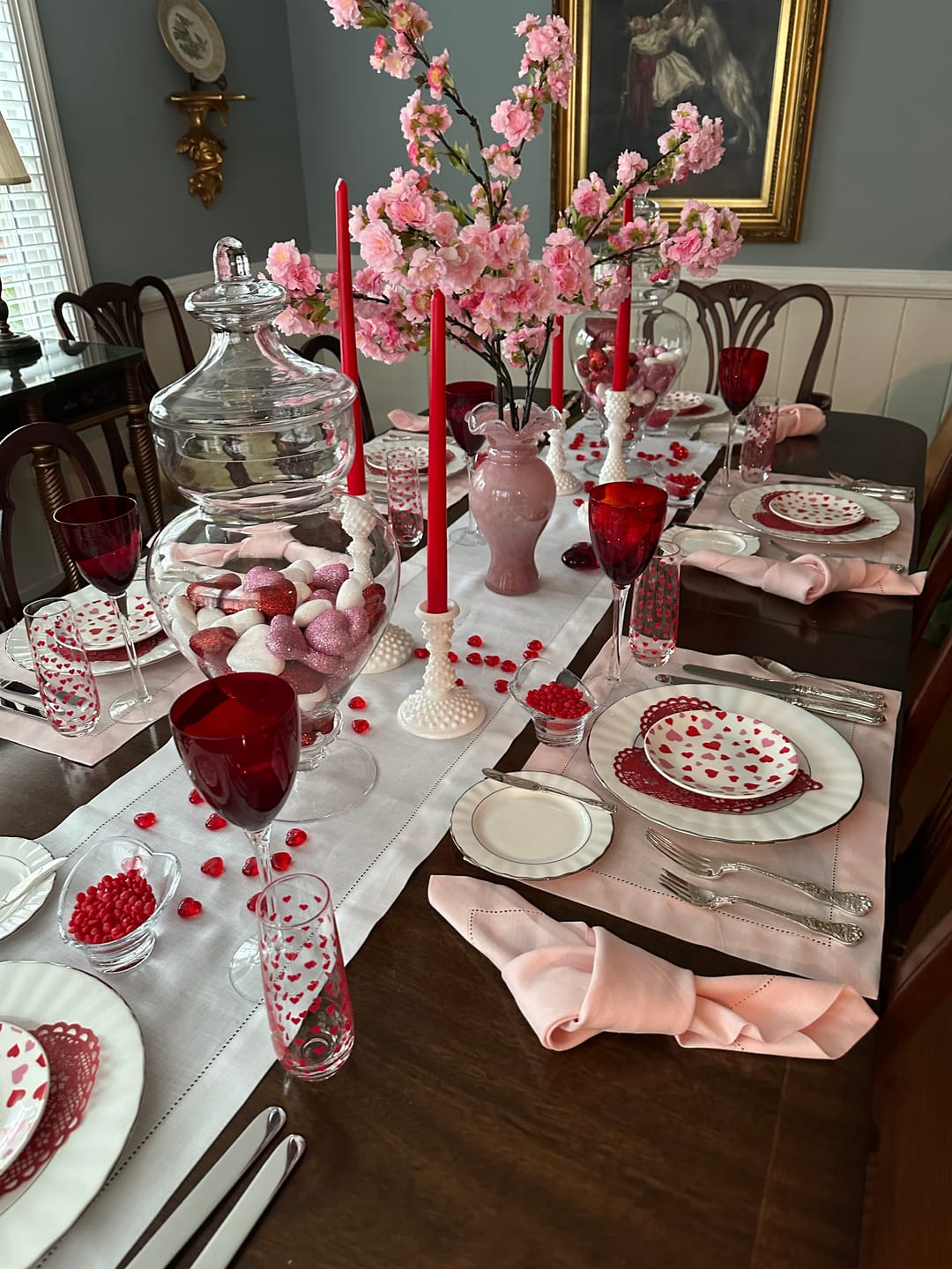 Customer photo review of Classic Hemstitch Table Runner