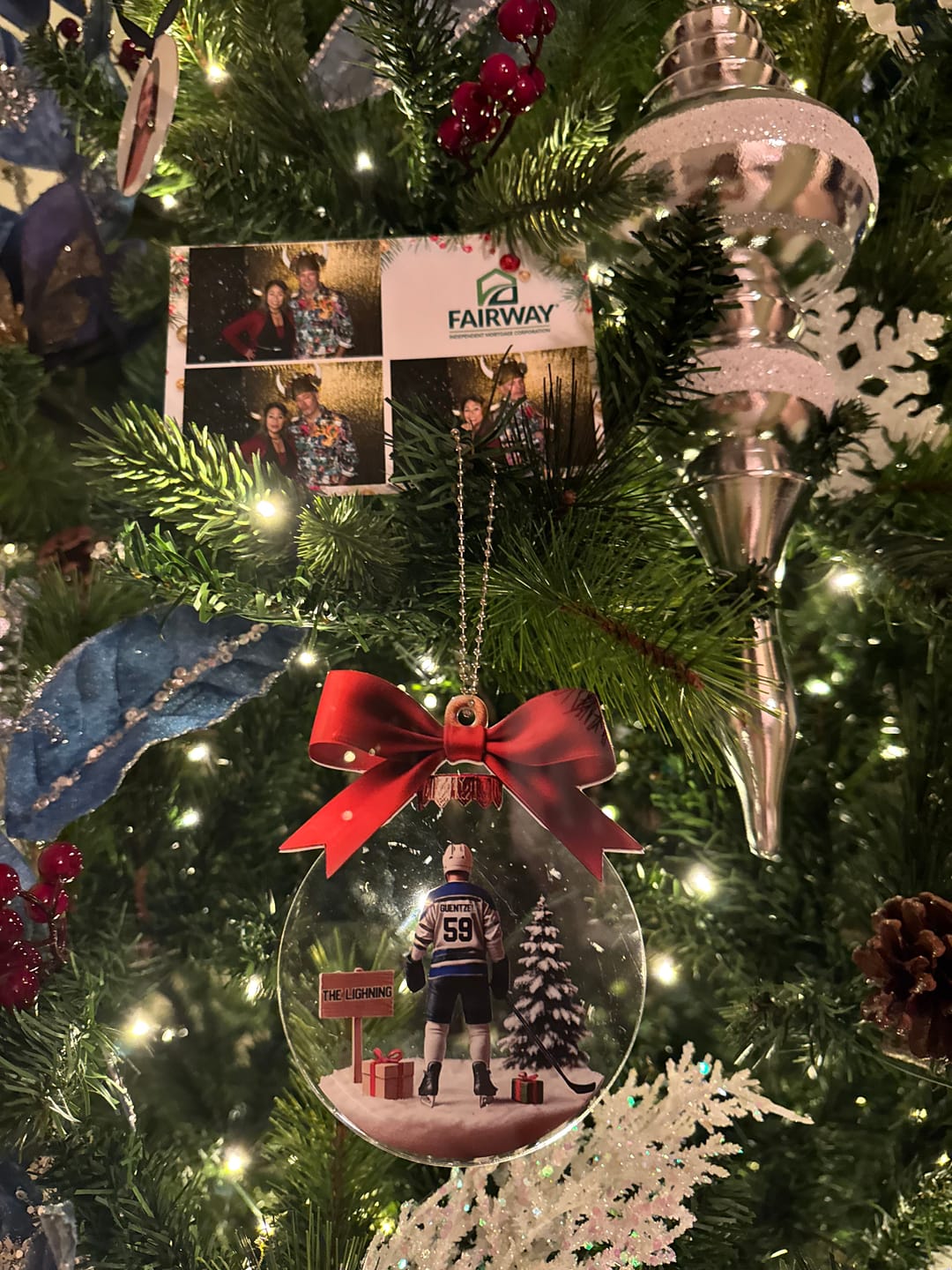 Customer photo review of Hockey Team - Personalized Christmas Acrylic Ornament