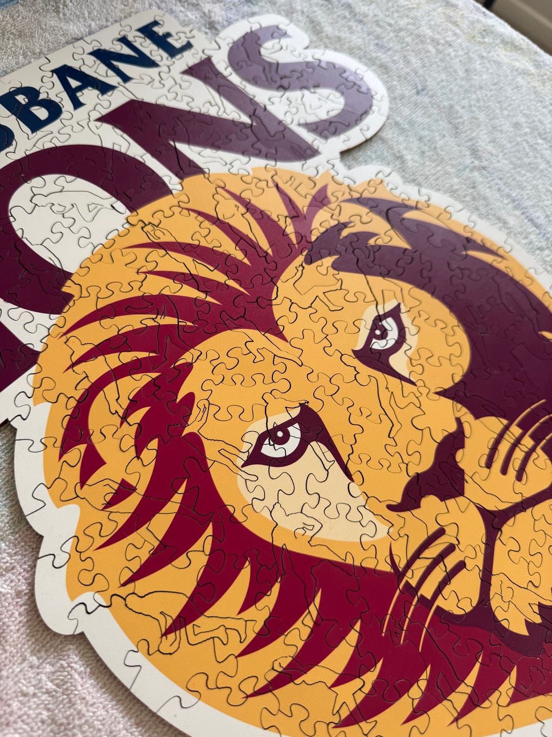 Customer photo review of Brisbane Lions Logo - Wooden Puzzle