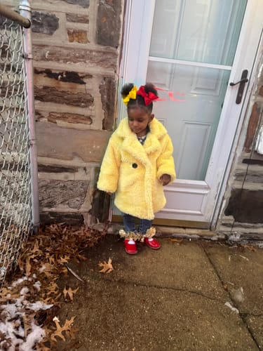 Customer photo review of Baby Girl and Toddler Winter Cozy Princess Overcoat