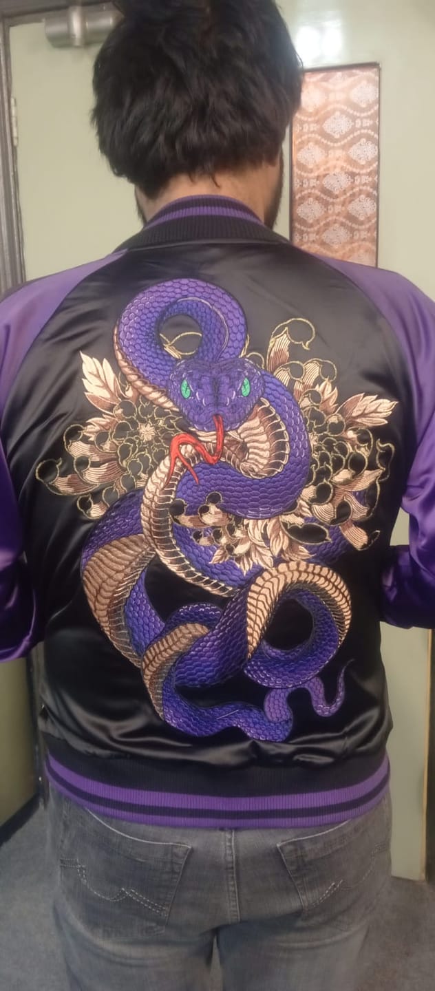 Customer photo review of Violet Viper Sukajan Jacket