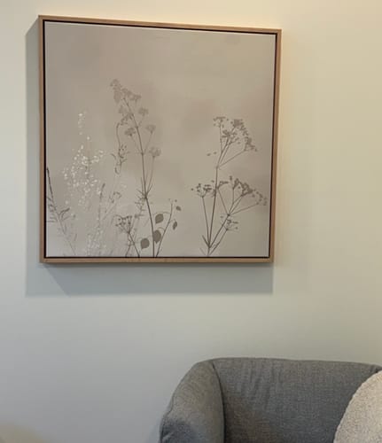 Customer photo review of Floral Symphony Abstract Canvas Art