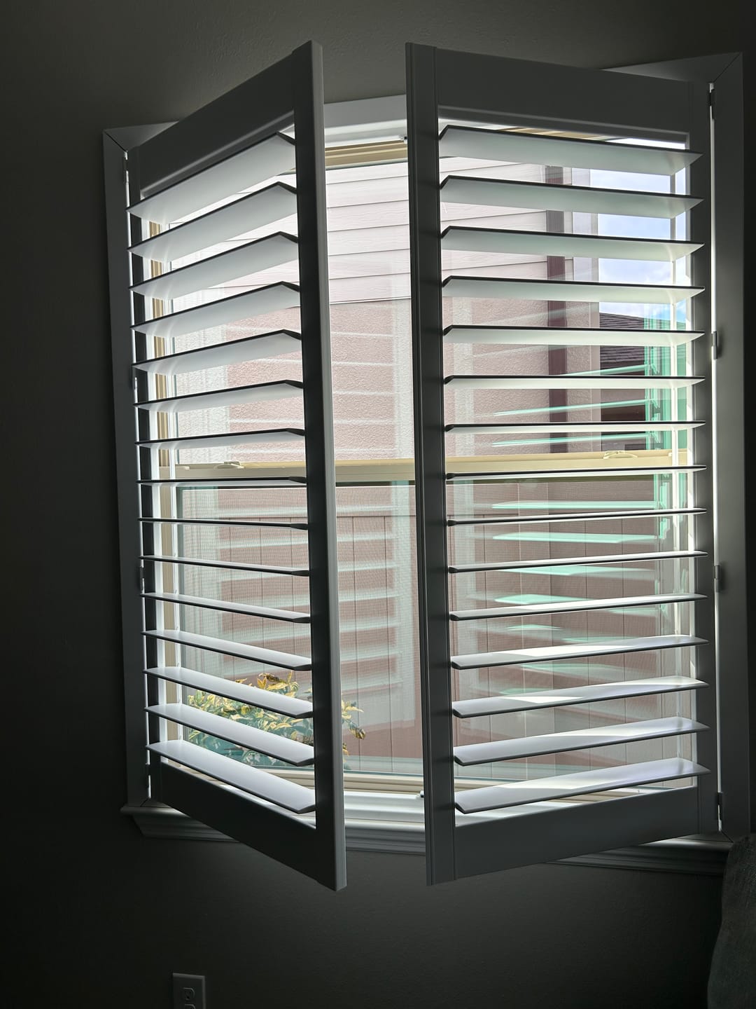 Customer photo review of Economy Polyresin Plantation Shutter