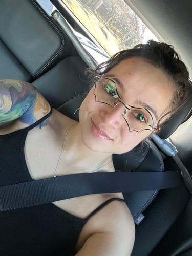 Customer photo review of Batty Eyeglasses