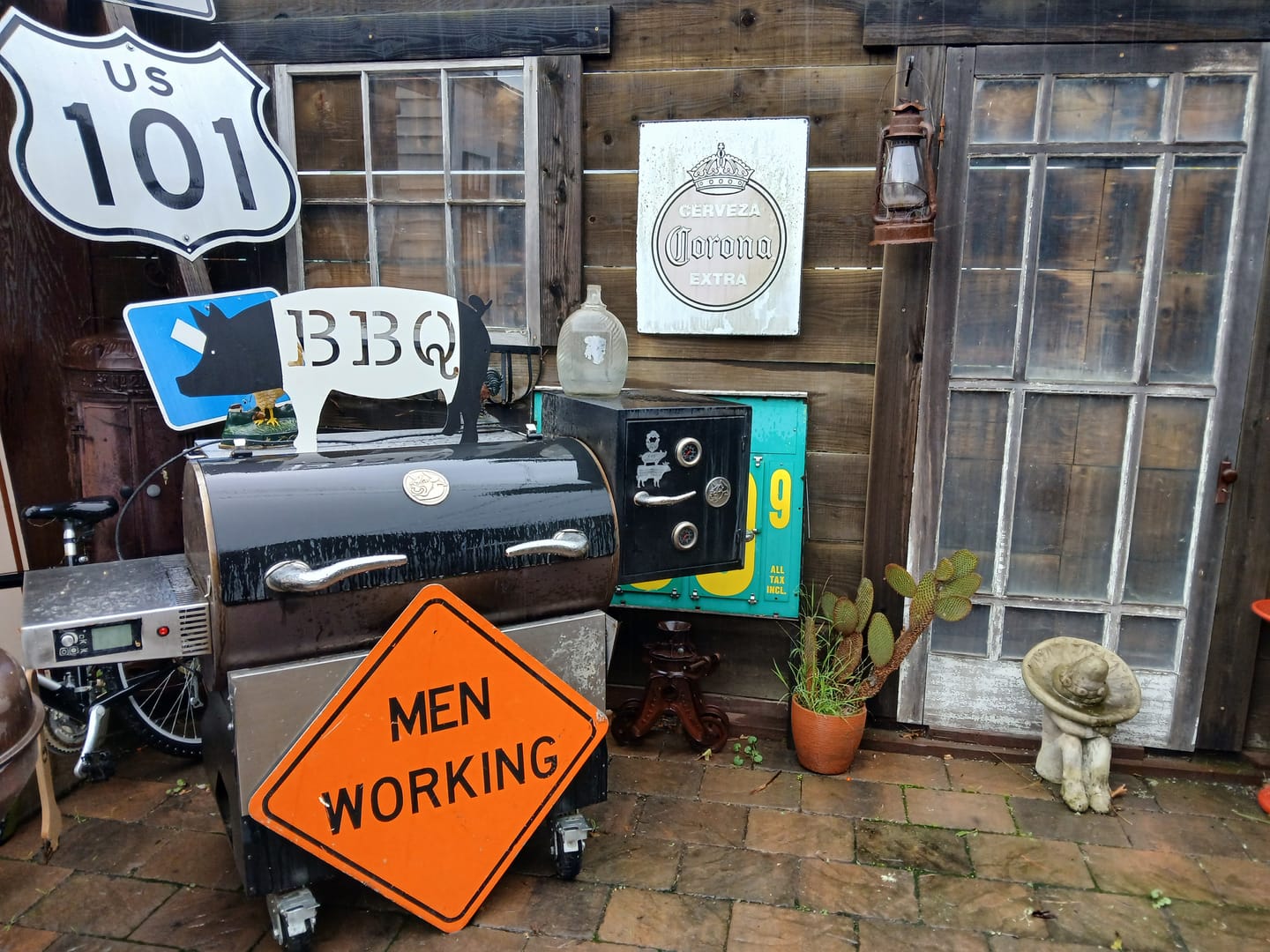 Customer photo review of Pig BBQ Signs
