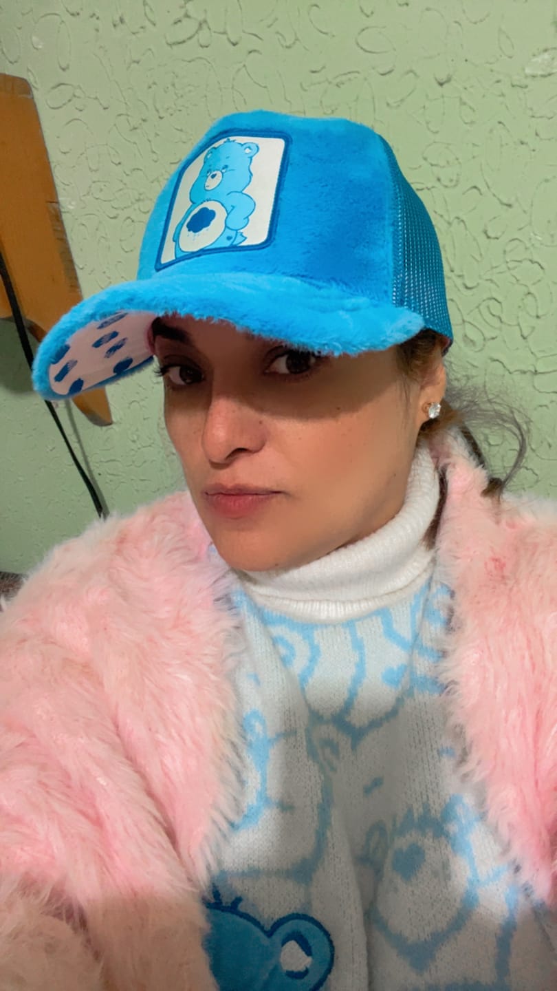 Customer photo review of OVERLORD X Care Bears:  Cheer Bear Trucker Cap