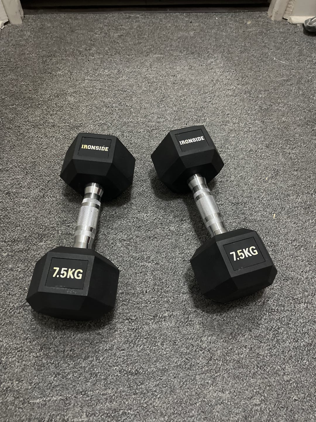 Customer photo review of Mancuerna Hexagonal (2.5 a 50 kg) IRONSIDE