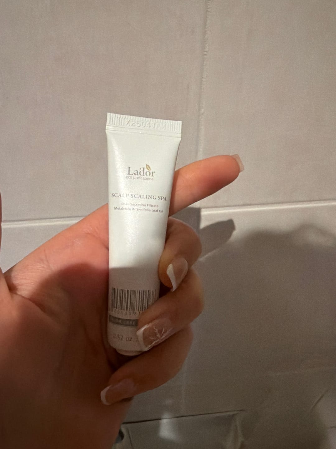 Customer photo review of Pīlings galvas ādai Lador Scalp Scaling Spa Ampoule