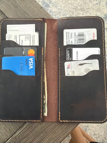 Customer photo review of The Houstonian Long Wallet