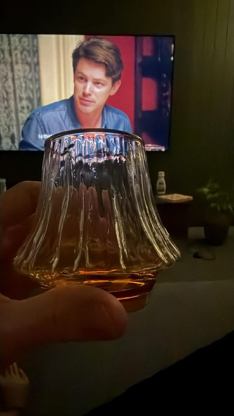 Customer photo review of Fuji - Handmade Japanese Whiskey Glass