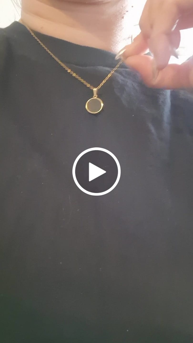 Customer video review of Obsidian Halskette - Kreismedallion