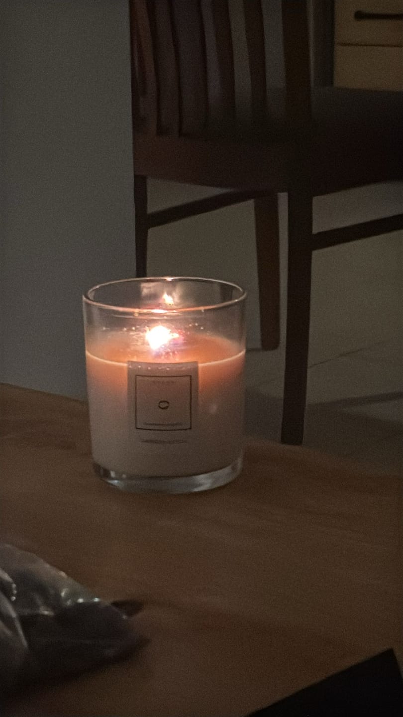 Customer photo review of נר ריחני לבנדר