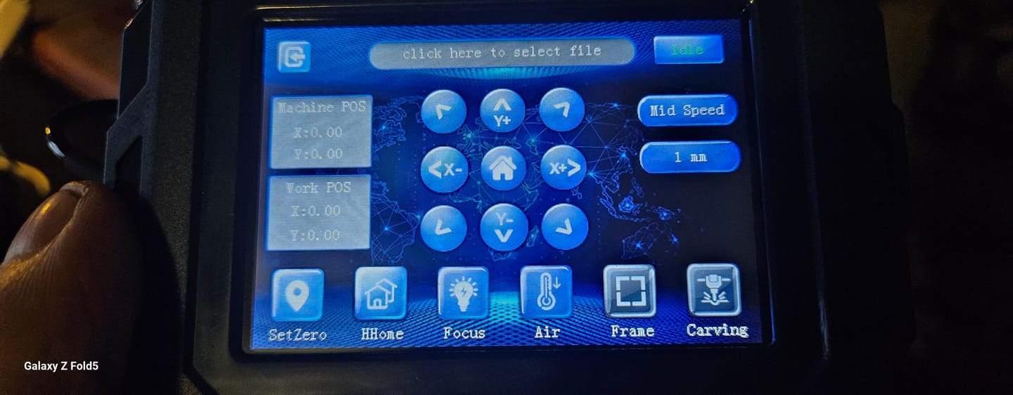 Customer photo review of Laser Engraver Touch Screen for Laser B1