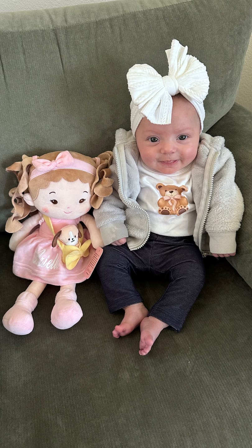Customer photo review of Personalized Milly Girl & Her Pet
