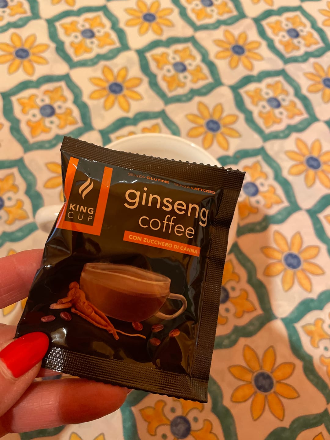 Customer photo review of 240 bustine di Caffè al Ginseng con zucchero di canna