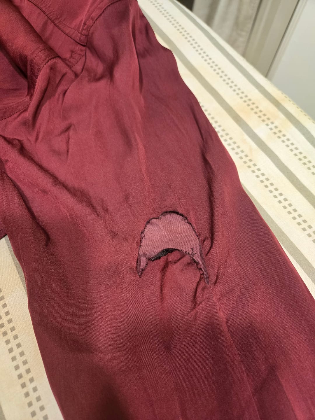 Customer photo review of Juliette V-Neck Top - Eco Drape :: Port Wine