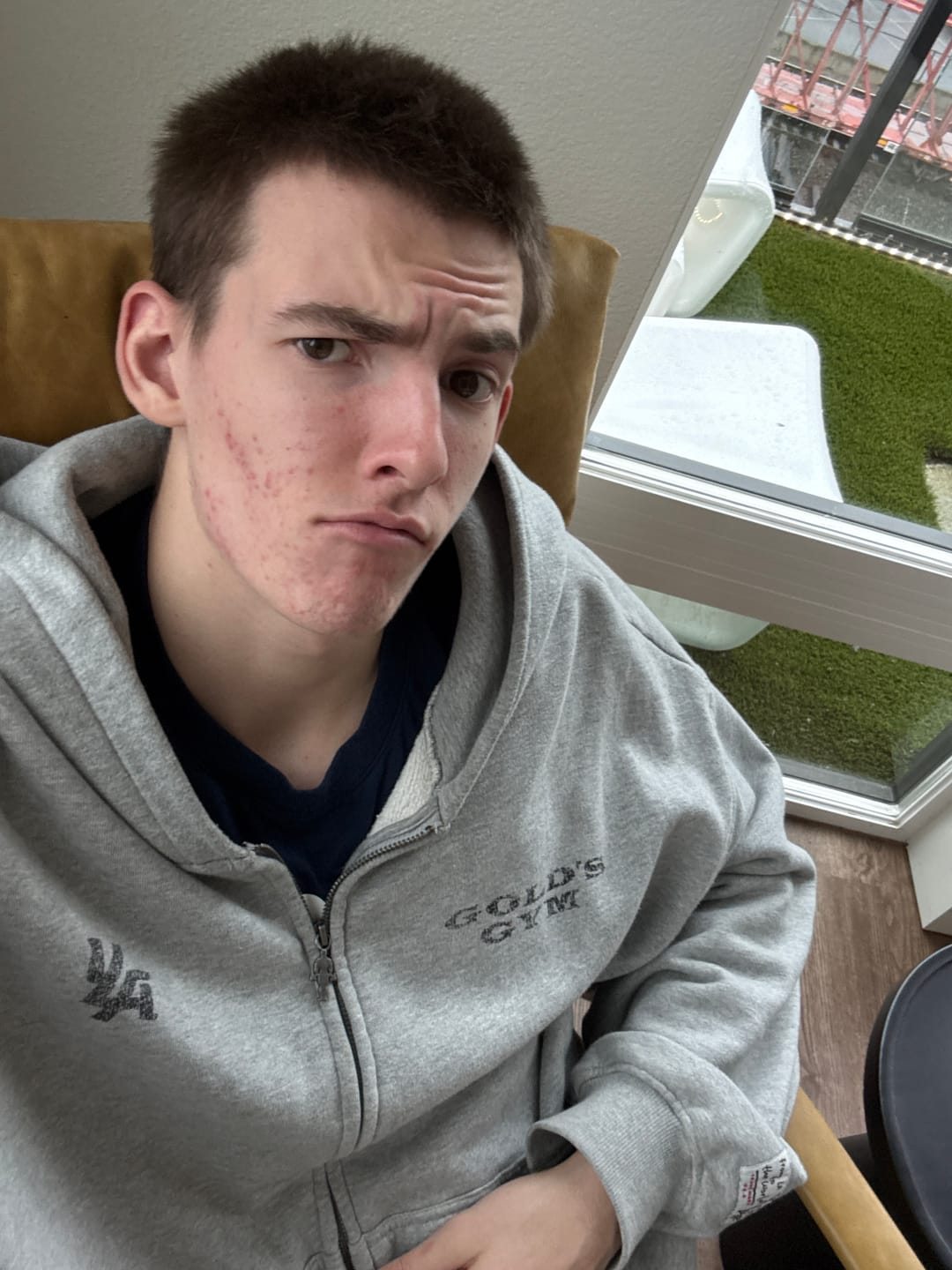 Customer photo review of 5162 - Golds Gym Throwback Zip-ups